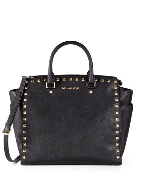 michael kors large studded tote